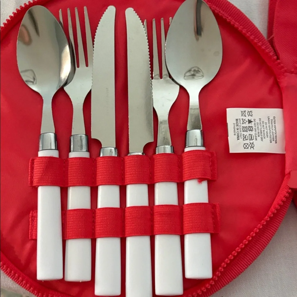 Sunnylife Sunset Picnic Bag with Plates and silverware
